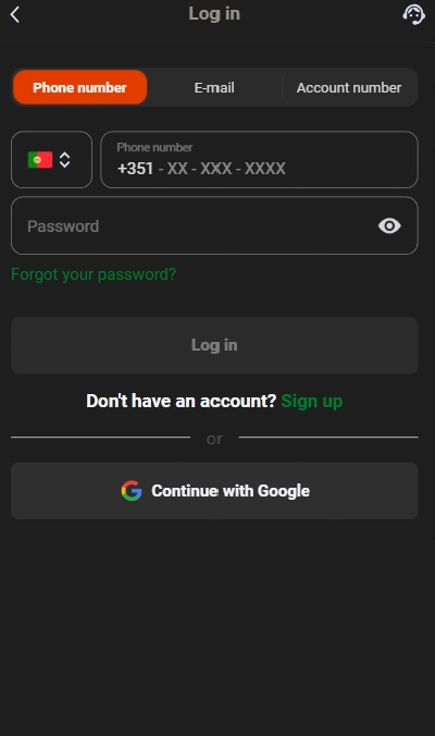 Login e acesso à conta de jogador no Ginja Casino